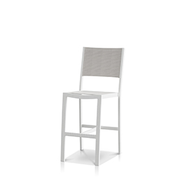 Bar Side Chair Tex White Frame / Cloud Duo Sling